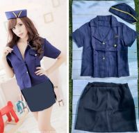 CP79 ชุดอาชีพ ชุดตำรวจ ชุดตำรวจหญิง ตำรวจ ตำรวจหญิง Dress for Women Police Girl Cop Suit Career Costume Party Cosplay Fancy Outfit