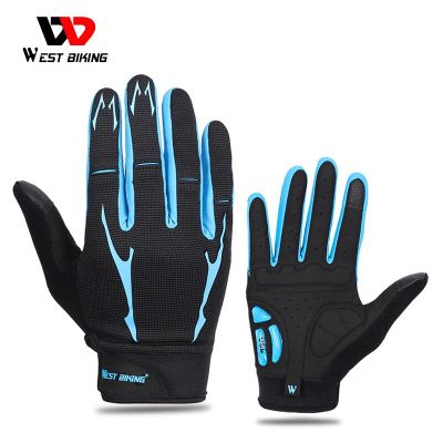 Neuim  Breathable Cycling Gloves GEL Liquid Silicone Palm Non-slip Sports Full Finger Bicycle Glove Half Finger Bike Gloves
