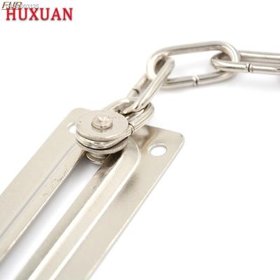 ☢○♝ Hot sale door chain lock cabinet lock security guard security lock iron anti-theft chain counter iron hanging chain