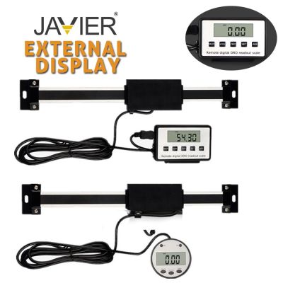 JAVIER รีโมทอ่านข้อมูลดิจิทัลแบบแม่เหล็ก0-150/200/300/400/500มม. 0.01มม. จอแสดงผลภายนอกอุปกรณ์วัดระยะในแนวเส้นตรงแบบดิจิตอล