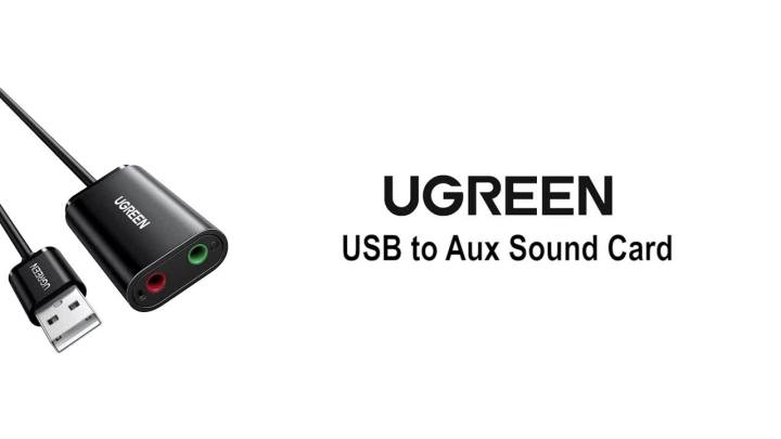 Hot Ugreen Sound Card External 35mm Usb Adapter Usb To Microphone Speaker Audio Interface For 