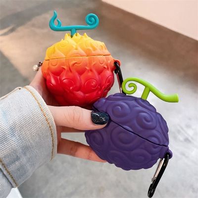 【CC】 Cartoon Anime Fruit Earphone FreeBuds 3 4 4i 5i Headphone Soft Silicone Cover