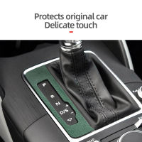 :{“| 》 Alcantara สำหรับ Audi A3 8V S3 2013-2019ศูนย์คอนโซลเกียร์ปุ่มด้านข้างสติกเกอร์ Lis Pigura อุปกรณ์ตกแต่งภายในรถยนต์