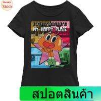 Cartoon network  The Amazing World of Gumball mens 100% cotton round neck short -sleeved T-shirt