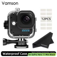 Vamson เคสดำใต้น้ำซองกันน้ำสำหรับ Gopro,อุปกรณ์เสริมสำหรับ Gopro Hero 11 Mini สีดำ