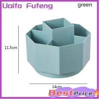 Uaifo ที่เก็บกระเป๋าแปรงแต่งหน้าตั้งโต๊ะสำหรับจัดเก็บที่เก็บเครื่องสำอางถังมีช่องเก็บของแต่งหน้าแบบอเนกประสงค์