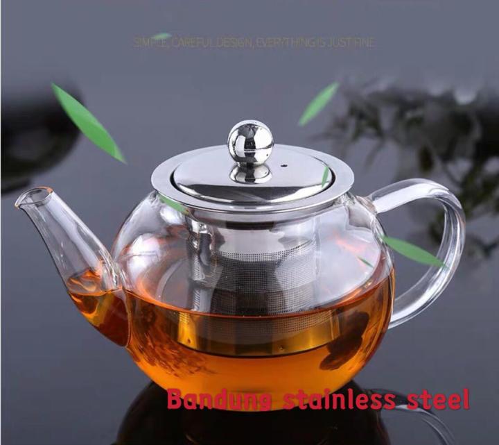 Teko 600ml Kaca Boron Tinggi Dengan Saringan Sus 304 Unik Teapot Kecil Lazada Indonesia 2947