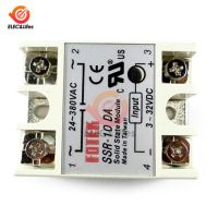 รีเลย์ Ssr-40da Ac Ssr แบบเฟสเดียวโซลิดสเตทรีเลย์100a Ssr-10da Ssr-100da Ssr-50da Dc เป็น Ac Control Relay 3-32V ถึง24-380V