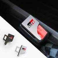 ❐☁☁ 1PCS Hidden Car safety seat belt buckle clip For Toyota GR Sport RAV4 C-HR Gazoo Racing Mirai Avensis Prado Interior Accessories