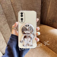 เคสสำหรับ นิ่ม Honor 90 Lite Magic 5 Pro 2023 Phone Case เคสโทรศัพท์ TPU Cover มันวาวพร้อมเคสหลังป้องกันเคสโทรศัพท์แบบตั้งได้ลายการ์ตูนโดราเอมอน