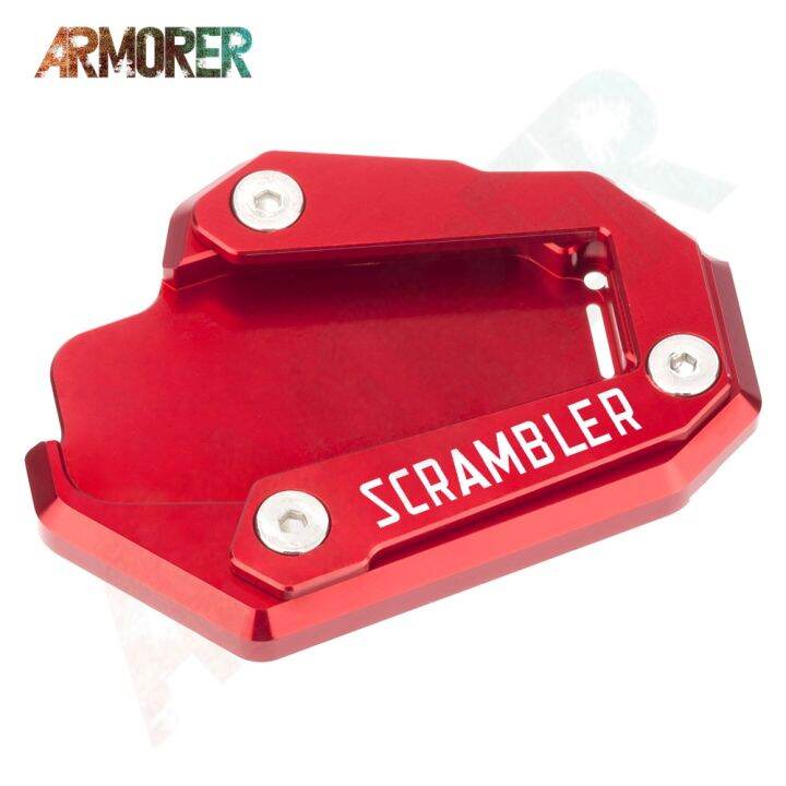 2022-motorcycle-kickstand-side-stand-plate-pad-for-ducati-scrambler-1100-scrambler1100-icon-dark-desert-sled-2019-2020-2021-food-storage-dispensers