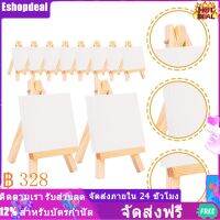 Eshopdeal【Ready Stock】 18 ชุด Mini Mini Easels ภาพวาดหลายฟังก์ชั่นผืนผ้าใบตกแต่งผ้าใบตกแต่ง