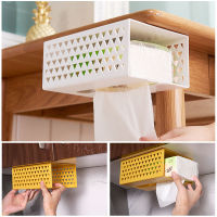 Home Storage Wall-Mounted Multifunctional Tissue Box Home Storage Box Bathroom Accessories Organizer Tissue Holder