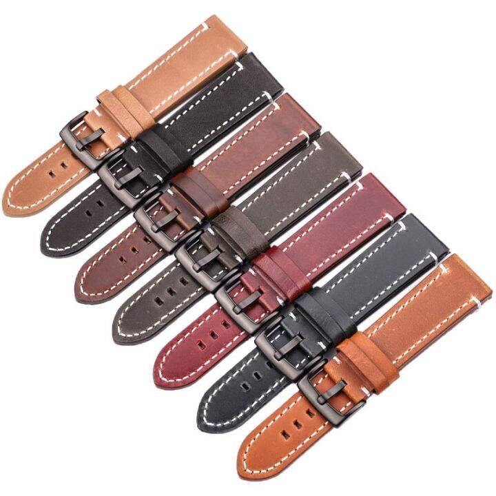 watchband-women-men-for-samsung-galaxy-smart-watch-3-4-strap-18mm-20mm-22mm-24mm-oil-wax-cow-leather-wrist-band-accessories