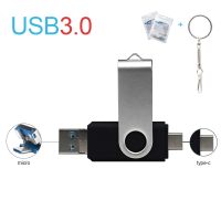 Metal USB Flash Drive 3 IN 1 USB 3.0 amp; Type C amp; Micro USB Stick OTG Pen Drive 512GB 256GB 128GB 64GB 32GB Pendrive U Disk