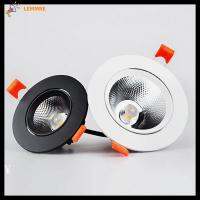 LEMMRE ฝัง AC85มุมที่ปรับได้-265V ไฟสปอตไลต์ COB ไฟ LED โคมไฟเพดานดาวน์ไลท์