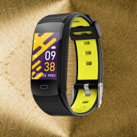 Customizable Smart Bracelet with Heart Rate and Blood Pressure Monitoring Waterproof Design