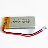 【Versatile】 3.7V 650MAh JST PH 2 Pin 602248 LiPo ลิเธียมพอลิเมอร์ชาร์จได้เซลล์ Li Ion สำหรับลำโพงเกม Vedio Mp3