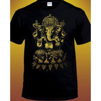 เสื้อยืดโอเวอร์ไซส์Lord Ganesha T-Shirt Elephant t shirt เสื้อยืดคอกลมแขนสั้นพิมพ์ลายช้างเสื้อยืดพระพิฆเนศ S-5XL