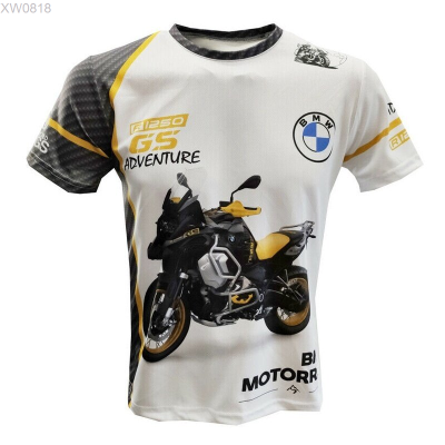 2023 NEW r1250gs (สต็อกเพียงพอ) BMW motorcycle T-shirt motorcycle rider megaritaคุณภาพสูง size:S-5XL
