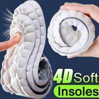 4D Massage Insoles Women Men High Elasticity Soft Shoe Pads Shock Absorption Cushion Arch Support Insole Orthopedic Inserts