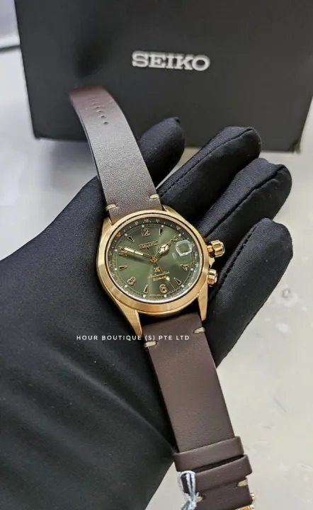 Seiko Prospex Alpinist Gold Case Green Dial Men's Automatic Watch SPB210J1  SBDC136 | Lazada Singapore