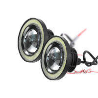 2Pcs 2.5" 3.0" 3.5" Angel Eyes Fog Lamp 64MM 76MM 89MM 12V Universal Car Auto COB Ring Driving Light DRL LED