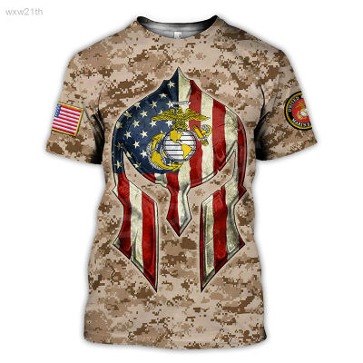 2023 3d Flag of the United States Mens T-shirt Large Camouflage T-shirt Short Sleeve O-neck 2023 Us Unisex