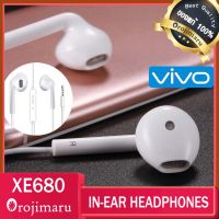 VIVO XE680 Earphone หูฟัง vivo หูฟังวีโว่ หูฟังแบบสอดหู VIVO Earphone มีสมอลทอล์คในตัว earphoneหูฟัง หูฟังพร้อมรีโมทและไมโครโฟน หูฟังสเตอริโอ รุ่น รองรับทั้ง Android และ iOS headphone กระแสแรง ฉุดไม่อยู่