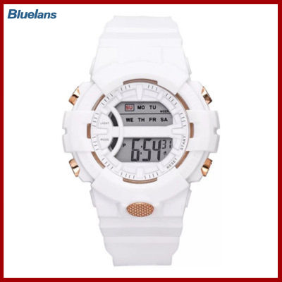 Bluelans®นาฬิกาอิเล็กทรอนิกส์ดิจิตอลจอแสดงผลแบบพกพานาฬิกาข้อมือนาฬิกาสำหรับกีฬา