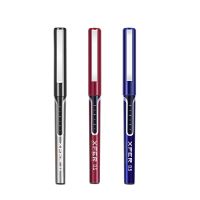 ปากกาด้ามไม้ปากกาหมึกสีดำสีน้ำเงินสีแดง Deli มม. ปากกาลงชื่อเครื่องเขียนปากกาคุณภาพสูงปากกาลูกลื่นหมึกตรงอุปกรณ์การเรียน