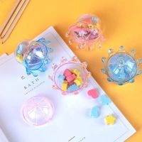 12 Pieces Love Butterfly Crown Storage Box Fun Eraser Students Learning Stationery Children Creative New Stationery Gifts