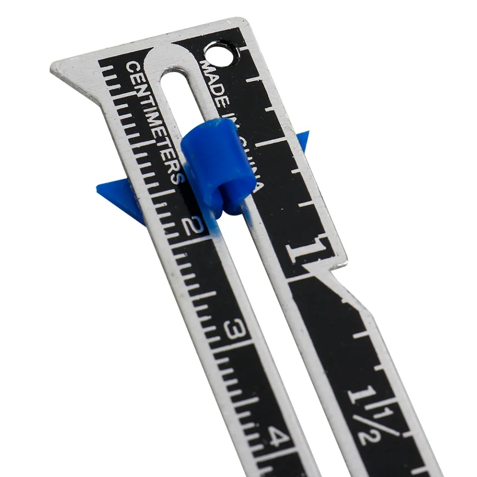 BC Sliding Gauge Sewing Measuring Tool Aluminum Quilting Ruler Hemming  Measuring with Sliding Marker for Knitting Crafting Sewing Beginner