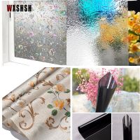 Window Glass Film UV-Prevention Privacy Protection Stained Easy Remove Home Decorative For Door Window Table Multiple Size Window Sticker and Films