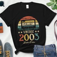 Magnetic Tape Vintage 2002 Limited Edition Tshirts Retro 20Th 20 Years Old Birthday Party Gift T Shirts Gildan