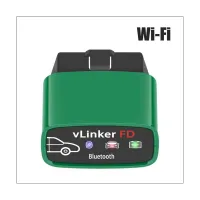 ELM327/ELM329 VGATEVLINKER FD+OBD2 V2.2 WIFI/Bluetooth Dual Mode 4.0 Android/ForApple Diagnostic Car Fault Detector