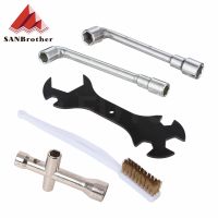 【LZ】┅  Cross Wrench Set para Impressora 3D Chave Inglesa Soquete Ferramenta de Limpeza Bicos Escova de Dentes Escova De Cobre Peças De Limpeza Hotbed 5 em 1