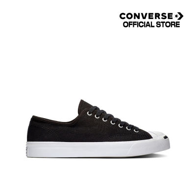 Converse รองเท้าผ้าใบ Sneakers คอนเวิร์ส JACK PURCELL COTTON OX BLACK ผู้ชาย ผู้หญิง unisex สีดำ 164056C 164056CBK