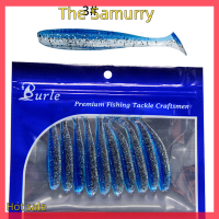 Samurry ✨Hot Sale✨ Car 10ชิ้น/เซ็ต Soft fake Fish lures baits 7cm/2G T TAIL Soft Lure Fishing Tackle ใหม่