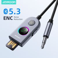 Joyroom อะแดปเตอร์ Aux บลูทูธเพิ่มตัวรับสัญญาณ USB บลูทูธรถยนต์ไร้สายแจ็ค3.5Mm ชุดไมโครโฟนแฮนด์ฟรีเสียงเพลงรถ