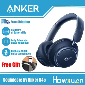 Soundcore by Anker Space Q45 Adaptive Active Noise Cancelling Headphones,  Reduce Noise by Up to 98%, 50H Playtime 