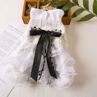 Lace Bow Plaid Dress Dog Clothes Elegant Party Small Dogs Clothing Cat Fashion Sweet Kawaii Costume Spring Teddy Pet Products Dresses