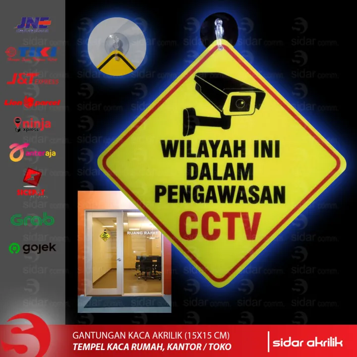 Tempelan Kaca Cctv Akrilik Lazada Indonesia