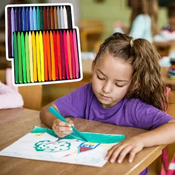 Crayons Creative Cartoon 8/12/24 Colors Drawing Non-Toxic Oil