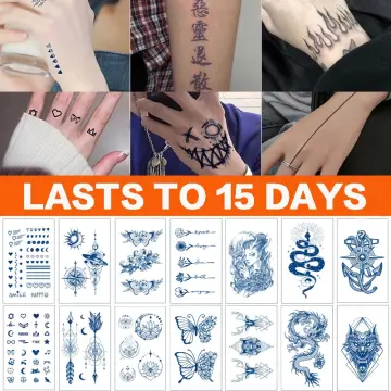 Amazon.com : 77 Designs Tattoo Tech, Long Lasting Temporary Tattoos, Last  1-2 Weeks, Waterproof, Semi Permanent Tattoo, Realistic look, No Adhesive,  No reflection (Party Bundle A) : Beauty & Personal Care