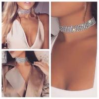 European Style Women Bundle Neck Element Necklace Fashion Jewelry Punk Hip Hop Choker Necklace Inlay Rhinestone Collar Gift Fashion Chain Necklaces