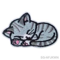 【CW】✆♧  Embroidery Fashion Rest Pussycat with it Iron on patch for clothes Appliques T Men Diy Shipping