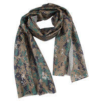 【UNIQUE】Camouflage ผ้าพันคอตาข่ายกลางแจ้ง Outdoor สายรัดศีรษะระบายอากาศ Hood
