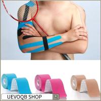 UEVOQB SHOP พรีคัท เทป kinesiology บรรเทาอาการปวดกล้ามเนื้อ การกู้คืนกีฬา เทปพันเข่า อุปกรณ์เสริมเสริม ความเหนียวสูง เทปยืดหยุ่นยืดหยุ่น ฟิตเนส