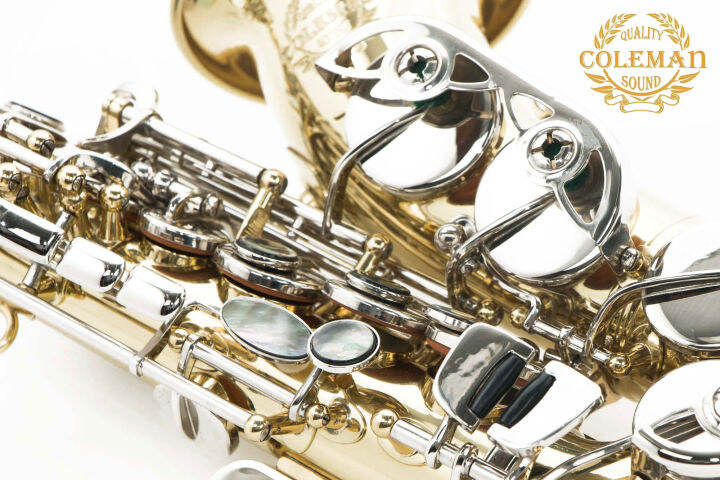 แซกโซโฟน-saxophone-curved-soprano-coleman-cl-333s-clear-lacquered-nickel-keys